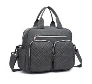 EQ2248 - Kono Durable And Functional Changing Tote Bag - Dark Grey