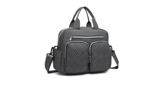 EQ2248 – Kono Durable And Functional Changing Tote Bag – Dark Grey