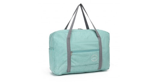 EQ2256 - Kono Foldable Waterproof Storage Travel Handbag - Green
