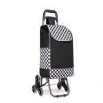 EQ2259 – Kono 6 Wheel Push Shopping Trolley – Black