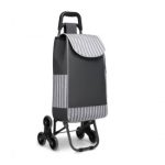 EQ2259 – Kono 6 Wheel Push Shopping Trolley – Grey