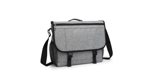 EQ2260 - Kono High Security Messenger Bag Satchel Shoulder Bag - Grey