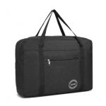 EQ2308 – Kono Foldable Waterproof Storage Cabin Travel Handbag – Black