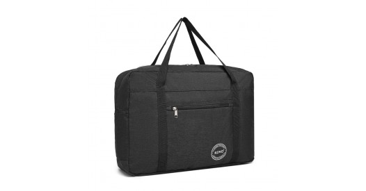 EQ2308 – Kono Foldable Waterproof Storage Cabin Travel Handbag – Black
