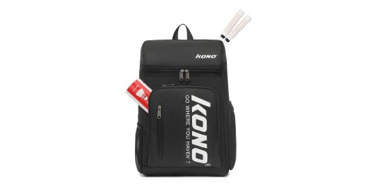 EQ2313 - Kono Versatile Sports Backpack With Independent Shoe Compartment - Black