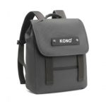 EQ2327 – Kono PVC Coated Water-resistant Streamlined And Innovative Flap Backpack – Grey