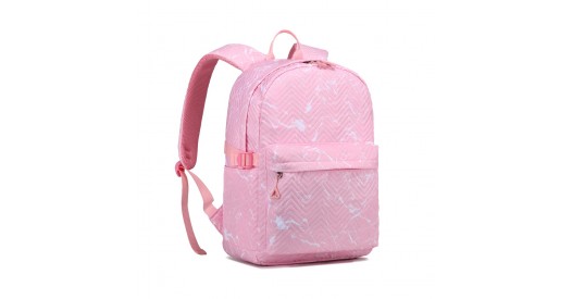 EQ2361 – Kono Water-Resistant School Backpack With Secure Laptop Compartment – Pink