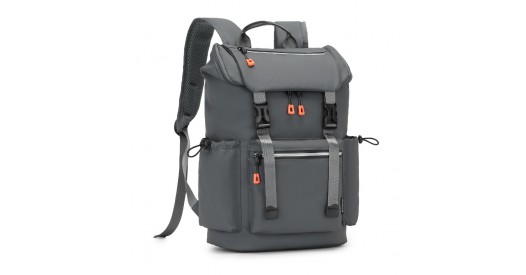 EQ2404 - Kono Advanced Leisure Backpack with Reflective Safety Features USB Charging and Dedicated Laptop Sleeve - Grey