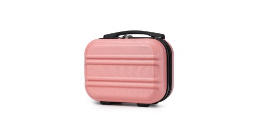 K1871-1L - Kono 12 Inch Lightweight Hard Shell ABS Vanity Case - Nude