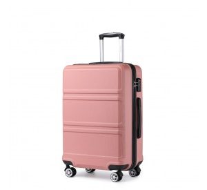 K1871-1L - Kono ABS 20 Inch Sculpted Horizontal Design Cabin Luggage - Nude