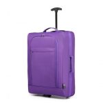 K1873-2 – Kono CABIN SIZE SOFT SHELL HAND LUGGAGE – PURPLE