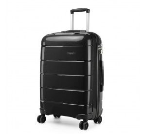 K1997L - KONO 20 INCH CABIN SIZE HARD SHELL PP SUITCASE - BLACK