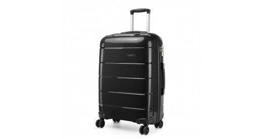 K1997L - KONO 20 INCH CABIN SIZE HARD SHELL PP SUITCASE - BLACK