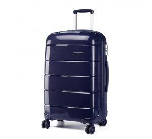 K1997L - KONO 20 INCH CABIN SIZE HARD SHELL PP SUITCASE - NAVY