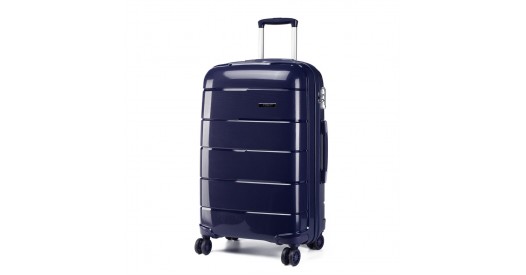 K1997L - KONO 20 INCH CABIN SIZE HARD SHELL PP SUITCASE - NAVY