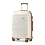 K1997L – KONO 24 INCH HARD SHELL PP SUITCASE – CREAM