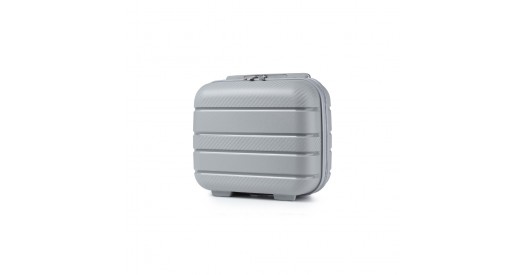 K2091L - Kono 14 Inch Multi Texture Hard Shell PP Vanity Case - Classic Collection - Grey