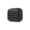 K2091L – Kono 14 Inch Multi Texture Hard Shell PP Vanity Case – Classic Collection – Black
