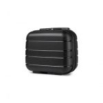 K2091L – Kono 14 Inch Multi Texture Hard Shell PP Vanity Case – Classic Collection – Black