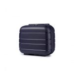 K2091L – Kono 14 Inch Multi Texture Hard Shell PP Vanity Case – Classic Collection – Navy