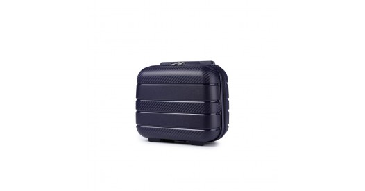 K2091L - Kono 14 Inch Multi Texture Hard Shell PP Vanity Case - Classic Collection - Navy