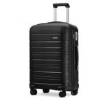 K2091L – Kono 24 Inch Multi Texture Hard Shell PP Suitcase – Classic Collection – Black