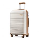 K2091L – Kono 28 Inch Multi Texture Hard Shell PP Suitcase – Classic Collection – Cream