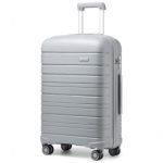 K2091L – Kono 28 Inch Multi Texture Hard Shell PP Suitcase – Classic Collection – Grey