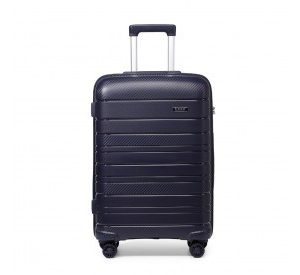 K2091L - Kono 28 Inch Multi Texture Hard Shell PP Suitcase - Classic Collection - Navy