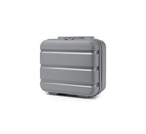 K2092L - Kono 14 Inch Bright Hard Shell PP Vanity Case - Grey