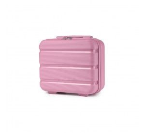 K2092L - Kono 14 Inch Bright Hard Shell PP Vanity Case - Pink
