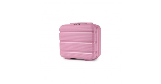 K2092L - Kono 14 Inch Bright Hard Shell PP Vanity Case - Pink