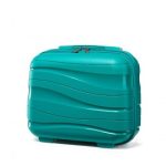 K2094L – Kono 14 Inch Lightweight Polypropylene Hard Shell Vanity Case – Teal