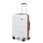 K2094L – Kono 24 Inch Lightweight Polypropylene Hard Shell Suitcase With TSA Lock – Cream