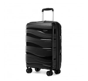 K2094L - Kono 28 Inch Lightweight Polypropylene Hard Shell Suitcase With TSA Lock - Black