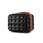K2292L – Kono 13 Inch Lightweight Hard Shell ABS Vanity Case – Black And Brown