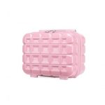 K2292L – Kono 13 Inch Lightweight Hard Shell ABS Vanity Case – Pink