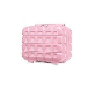 K2292L - Kono 13 Inch Lightweight Hard Shell ABS Vanity Case - Pink
