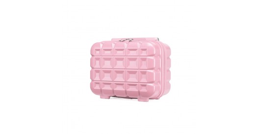 K2292L – Kono 13 Inch Lightweight Hard Shell ABS Vanity Case – Pink