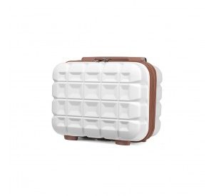 K2292L - Kono 13 Inch Lightweight Hard Shell ABS Vanity Case - White