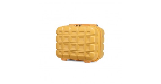 K2292L – Kono 13 Inch Lightweight Hard Shell ABS Vanity Case – Yellow
