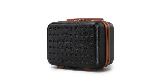 K2394L - Kono 13 Inch Special Hard Shell ABS Vanity Case - Black