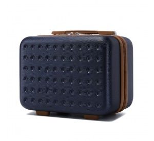 K2394L - Kono 13 Inch Special Hard Shell ABS Vanity Case - Navy