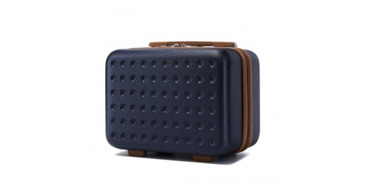 K2394L – Kono 13 Inch Special Hard Shell ABS Vanity Case – Navy