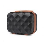 K2395L – British Traveller 13 Inch Ultralight ABS And Polycarbonate Vanity Case – Black And Brown