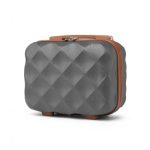 K2395L – British Traveller 13 Inch Ultralight ABS And Polycarbonate Vanity Case – Grey And Brown