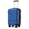 KSK2485 – Kono 20 Inch Premium ABS Cabin Carry-On Suitcase with Secure Combination Lock for Effortless Travel – Navy and Black