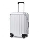 KSS2481 – Supercase Durable 20 Inch PC Hardshell Aluminum Frame Suitcase With TSA Lock – White