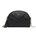 LB2236 – Miss Lulu Trendy Tassel Crossbody Bag – Black