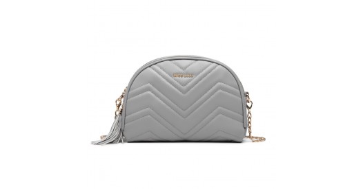 LB2236 - Miss Lulu Trendy Tassel Crossbody Bag - Grey